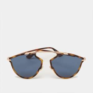 Pre Owned Dior Tortoise Brown/Black QUMKU SoRealRise Aviator Sunglasses