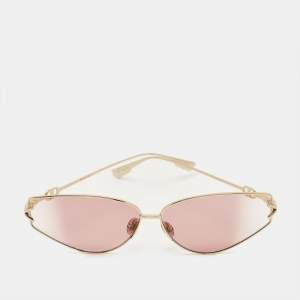 مملوكة مسبقًا Dior Pink/Gold Tone Gradient 0009R Gipsy2 Cat Eye Sunglasses