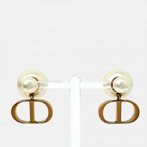 Pre Owned Dior Plated Metal Tribal Earrings