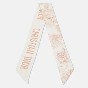 Pre Owned وشاح ديور حرير توايل دو جوي عاجي سافاج ميتزا