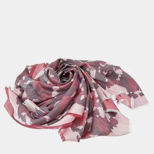 مملوكة مسبقًا Christian Dior Red Silk, Wool Shawl and Muffler