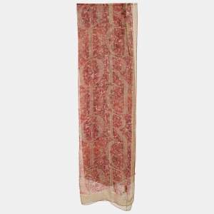 Pre Owned Dior Multicolor Print Silk Scarf