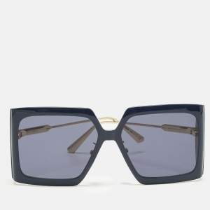 مملوكة مسبقًا Dior Navy Blue/Gold Tone Dior Solar S2U 30BO Square Sunglasses