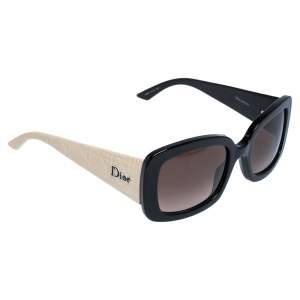 Pre Owned Dior Black/Light Beige G4FHA Square Sunglasses