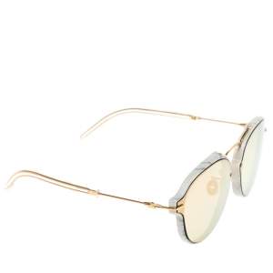 مملوكة مسبقًا Dior Grey Marble Mirror GBZ0J Eclat Mirrored Sunglasses 