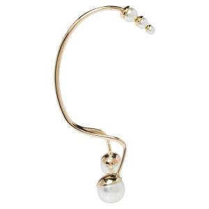 Pre Owned Dior Ultradior Gold Tone Single Earcuff