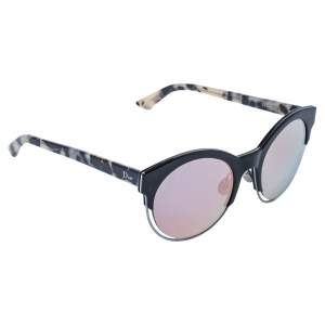 Dior Havana/ Green & Pink Mirrored DiorSideral1 Round Sunglasses