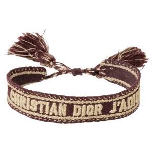 Pre Owned سوار ديور جاديور فريندشيب مجدول عنابي