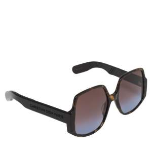 نظارة شمسية ديور إنسيايد أوت 1 هافانا/بني متدرجة ثنائية اللون كبيرة