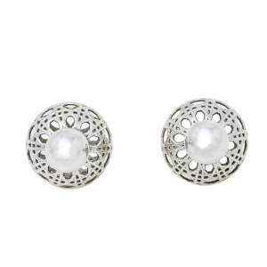 Pre Owned Christian Dior Secret Cannage Mise en Dior Tribales Stud Earrings