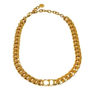 Pre Owned Dior Gold Tone Danseuse Étoile Choker Necklace
