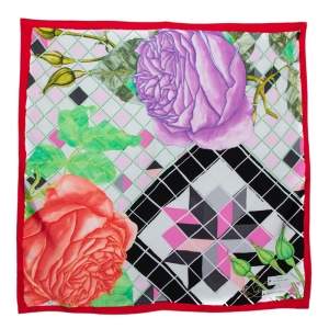 Pre Owned Dior Multicolour La Rose Des Vents Silk Scarf
