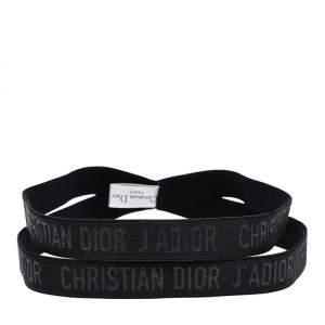 Dior Black Stretch Double Band J'Adior Headband
