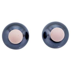 مملوكة مسبقًا Dior Grey Pink Mise En Dior Tribales Stud Earrings