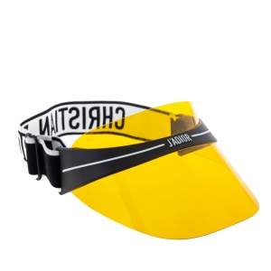 Christian Dior Yellow Dior Club1 Sun Visor