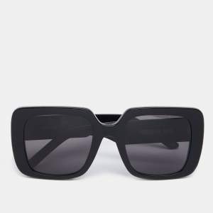 Pre Owned Dior Black Wildior S3U Over Sized Square Sunglasses
