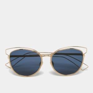 Dior Gold/Black Sideral 2 Cat-Eye Sunglasses