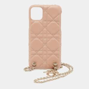 Dior Beige Cannage Quilted Leather iPhone 11 Pro Max Case