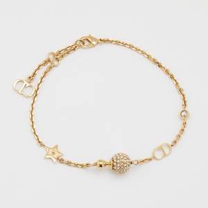 مملوكة مسبقًا Dior Gold Tone Crystal La Petite Tribale Bracelet