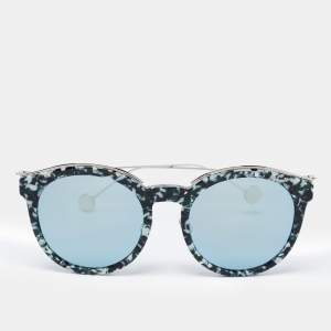 Dior Camo / Blue DiorBlossom Round Sunglasses 