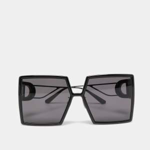 Dior Black 30 Montaigne SU Oversized Sunglasses
