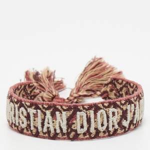 Dior Multicolor J'adior Woven Fabric Adjustable Bracelet