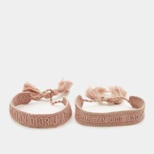 Dior J'Adior Woven Fabric Set of 2 Bracelets