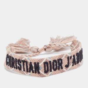 Dior J'Adior Woven Fabric Adjustable Bracelet