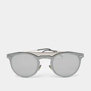 Dior Homme Grey Mirrored 0211S Round Sunglasses 