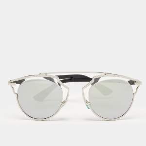 Dior Silver Mirrored APPDC So Real Round Sunglasses