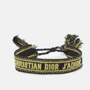 Dior J'adior Embroidered Woven Fabric Bracelet