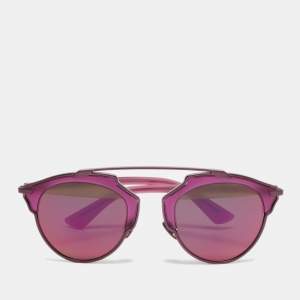 Dior Purple Mirrored RMTLZ Dior So Real Round Sunglasses