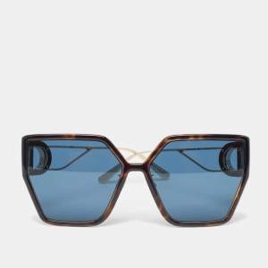 Dior Black/Gold 30 Montaigne BU Square Sunglasses