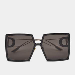 Dior Black 30 Montaigne Oversized Square Sunglasses