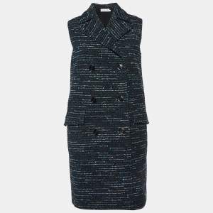 Dior Black Tweed Vest Coat M