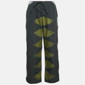 Dior Multicolor Tie-Dye Print Cotton Lace-Up Detail Pants M