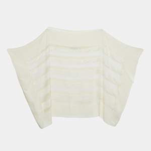 Dior Cream Silk & Sequin Paneled Top M