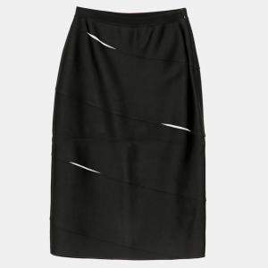 Dior Black Panel Skirt Size 36