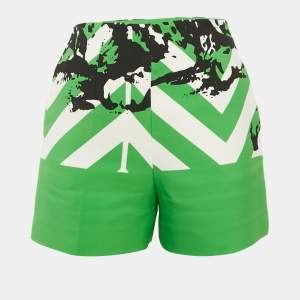 Christian Dior Green Printed Nylon Shorts S