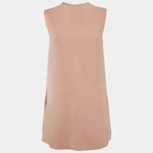 Dior Pink Wool Sleeveless Mini Dress S