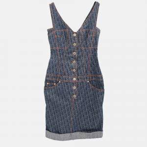 Christian Dior Sleeveless Denim Dress Indigo 6P12066370 #36