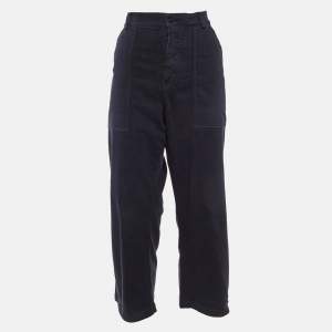 Pre Owned Dior Dark Blue Cotton Culottes M