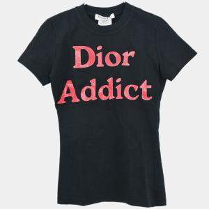 Pre Owned Christian Dior Black Short Sleeve T-shirt Size Small