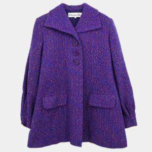 Pre Owned Christian Dior Coat Purple #M