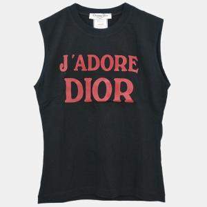Pre Owned Christian Dior Sleeveless Tank Top Black #38
