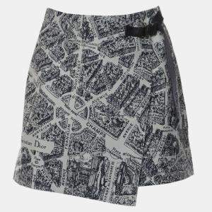 Pre Owned Dior Technical Taffeta Jacquard Skort