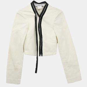 مملوكة مسبقًا Christian Dior Zip Up Jacket White FR 38