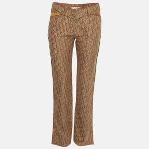 مملوكة مسبقًا Christian Dior Boutique Brown Monogram Denim Rasta Jeans M
