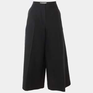 مملوكة مسبقًا Christian Dior Black Wool & Silk Culottes M
