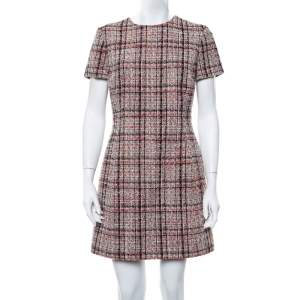 Christian Dior Multicolor Tweed Sheath Dress L